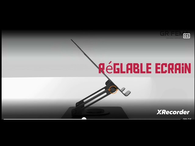 Vídeo relacionado con GRIFEMA GB1050-1 Soporte Portátiles Mesa Plegable con Base Giratoria