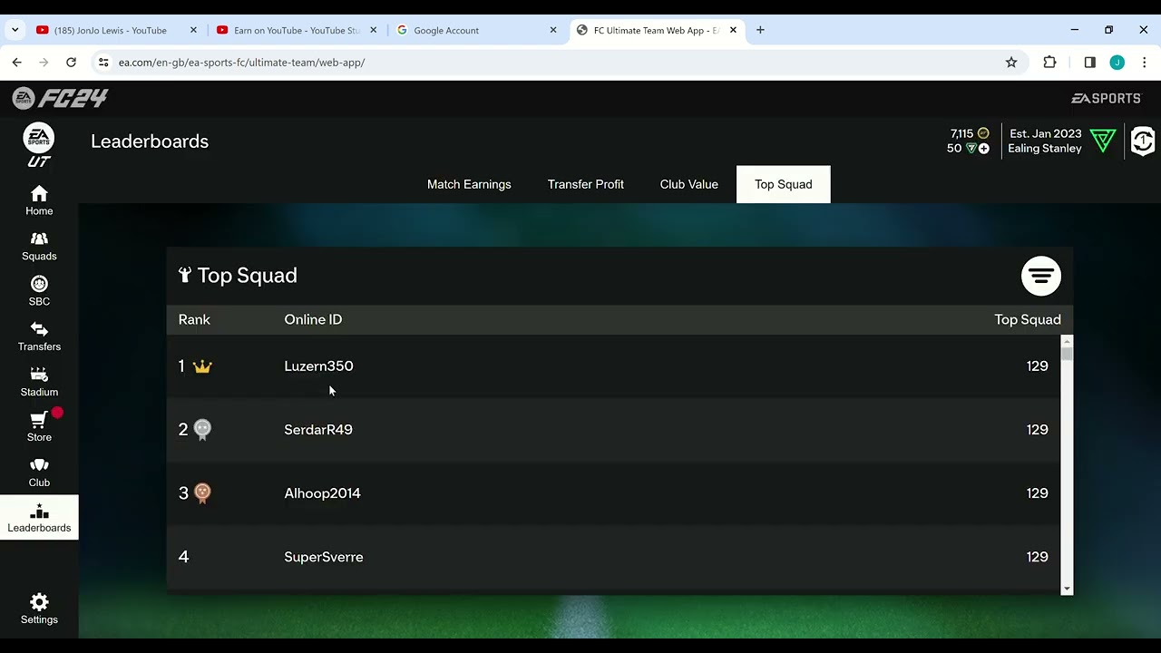 FC Ultimate Team Web App   EA SPORTS Official Site