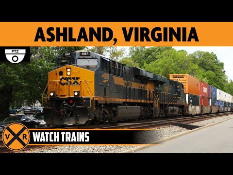 Ashland, Virginia, USA | LIVE Train Cameras | Virtual Railfan (PTZ)