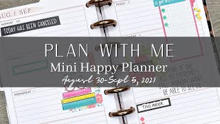 Plan with Me | Mini Happy Planner | August 30-Sept 5, 2021 #happyplanner #minihappyplanner