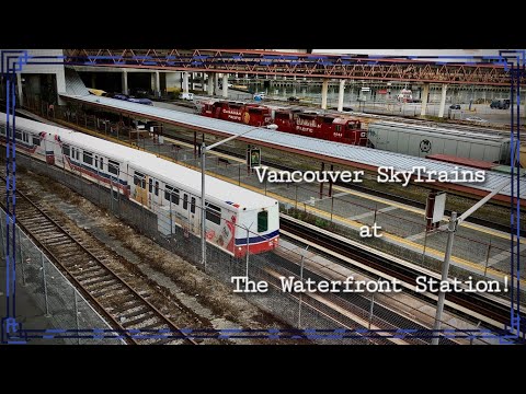 Vancouver SkyTrain Action at Waterfront Station!