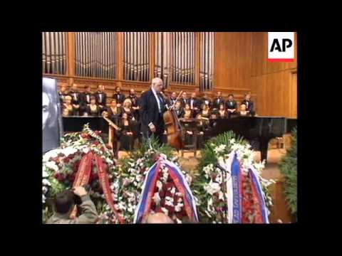RUSSIA: MOSCOW: FUNERAL OF COMPOSER ALFRED SCHNITTKE