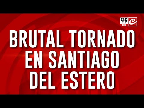 Brutal tornado en Santiago del Estero: Frías devastado y el 80% del pueblo sin luz