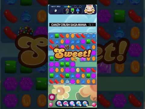 Candy Crush Saga Level 1077 NO BOOSTERS ✅🔄 Bomblicious™ 15 ARCHIE BAKED