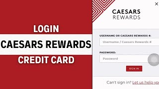How to Login to Caesars Rewards Credit Card Account | Caesars Rewards Visa Tutorial (2024)
