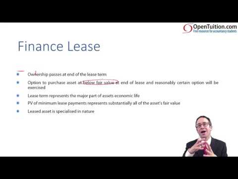 ACCA P2 Lessor accounting (introduction)