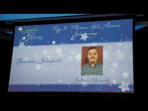 2019 Ohio Prostart Invitational Awards dinner  Alumni of the year Brandon Schieferle
