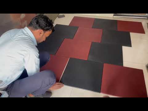 Rubber gym flooring installation service