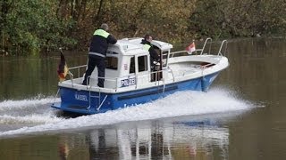 preview picture of video 'Porsche landet in der Fulda - Ortung mit Sonar'