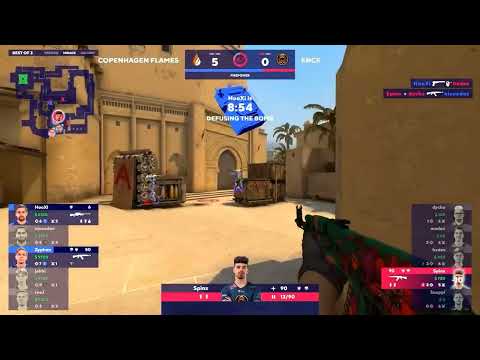 ENCE vs Copenhagen flames  Spinx clutch 1v3!