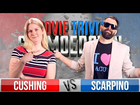 Rachel Cushing VS Nick Scarpino - Movie Trivia Schmoedown