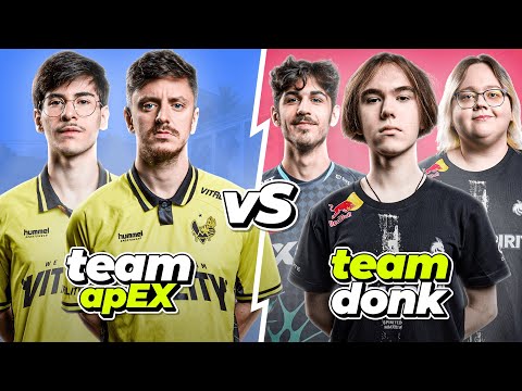 Team APEX vs Team DONK on Faceit with Utility Guide, Multi POV and Voice Comms (Dust2)