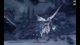 Angel in combat Skyrim gameplay