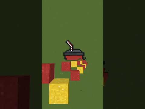 Я построил стаканчик из Макдональдс'а в майнкрафт!)