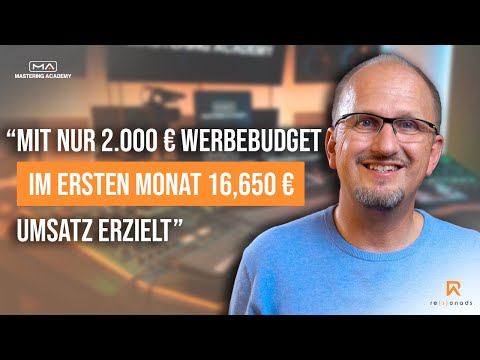 ROI von 8 für Mastering-Coaching durch YouTube Ads (mit Friedemann Tischmeyer von Mastering Academy)