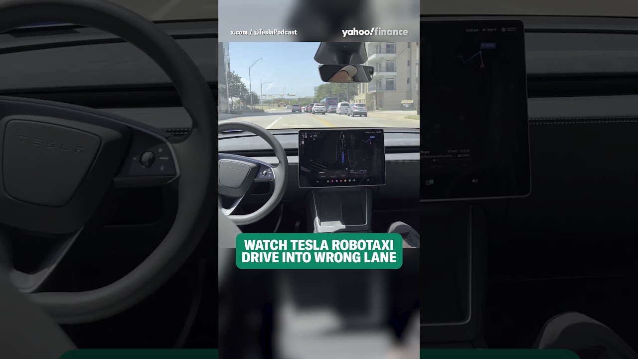 Tesla's self-driving taxis appear to violate traffic laws, videos show