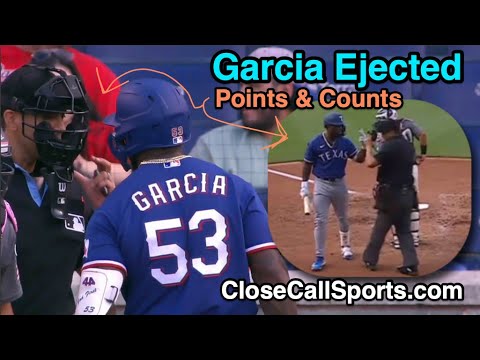 E141 - Adolis Garcia Ejected After Confronting, Pointing at Umpire Gabe Morales After Strikeout