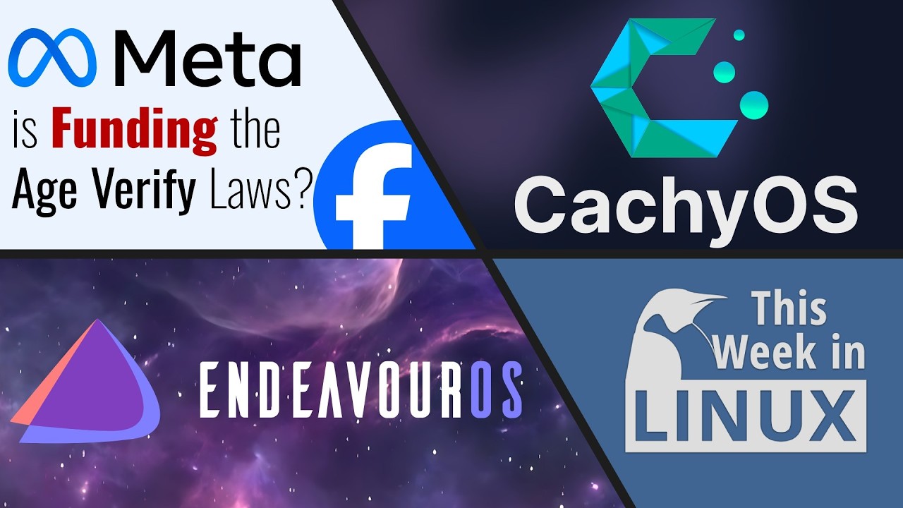 Facebook behind Age Verify laws?, CachyOS, EndeavourOS, Lutris Gen AI, & more Linux news