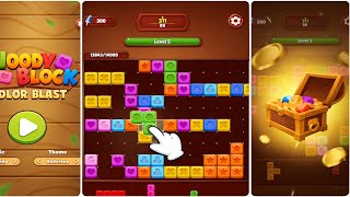 Woody Block Color Blast 🪵🧩 | Relaxing Color Block Puzzle Gameplay (Android)