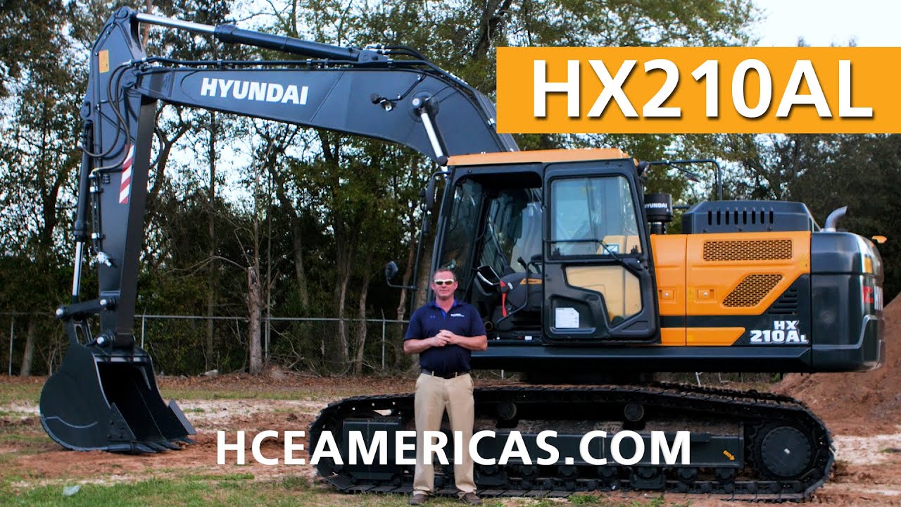 HX210A Hyundai Excavator Product Features - Machine Walkaround