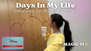 Rehearsing for the Disney Magic Cruise Ship 💫 | costume fittings + days in my life