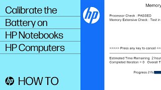 Calibrate the Battery on HP Notebooks | HP Computers | @HPSupport