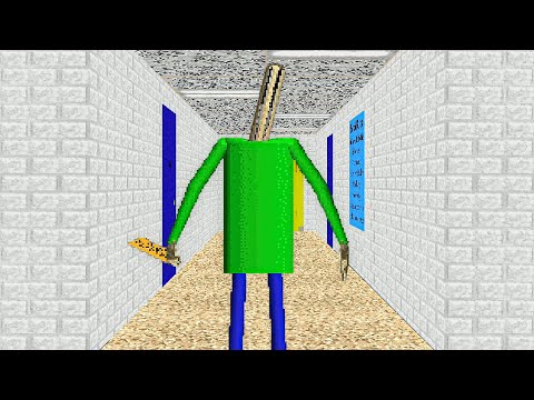 Corrupted baldi is terrifying.