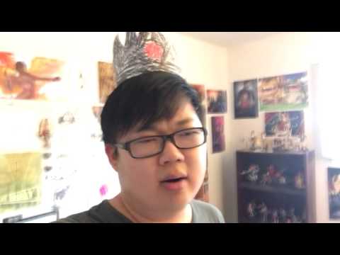 a villain is really excited to show the hero a rap he wrote