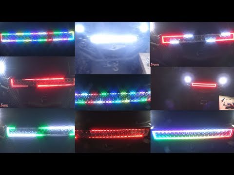 ATV LED RGB LIGHT BAR  NICOKO 22" CURVED 10 SOLID/72 MODE COLORS