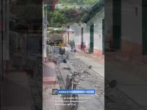 Hombre en estado de embriaguez retiró cilindro cargado con explosivos del ELN