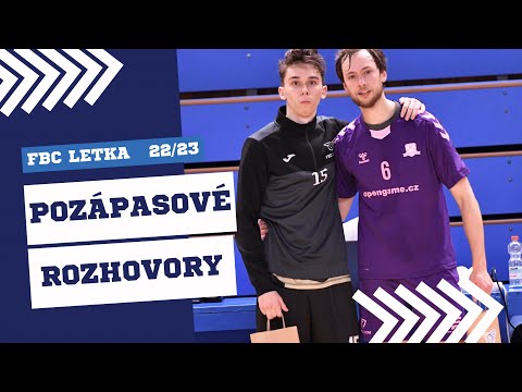 POZÁPASOVÉ ROZHOVORY ČF č. 3: FBC Letka Toman Finance Group - FBŠ Hummel Hattrick Brno