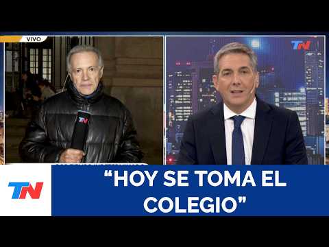 Toman el Colegio Nacional Buenos Aires y el Carlos Pellegrini esta noche por tiempo indeterminado