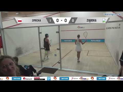 Weronika Zimecka - Melania Ziąbska GU17 BETARD Indywidualne Mistrzostwa Polski Junior w Squasha 2023