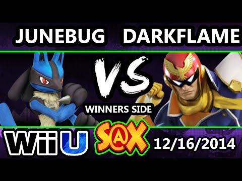 S@X - VGz | Junebug (Lucario) Vs. Darkflame (Captain Falcon) SSB4 Singles - Smash For Wii U