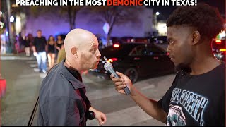 Street Preaching Jesus Christ In The Most Demonic Lustful Place In Texas (Austin, 6th Street)