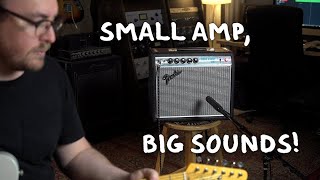 Video thumbnail for Vintage Fender Vibro Champ Demo (Silverface, Drip Edge) by Jesse Gimbel