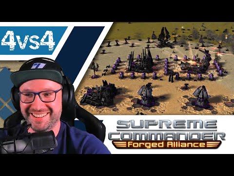 4vs4 Community Game - Supreme Commander - FAF - Deutsch - #058