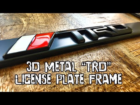 Enhance Your 4Runner with TRD License Plate Frame【TRD21】