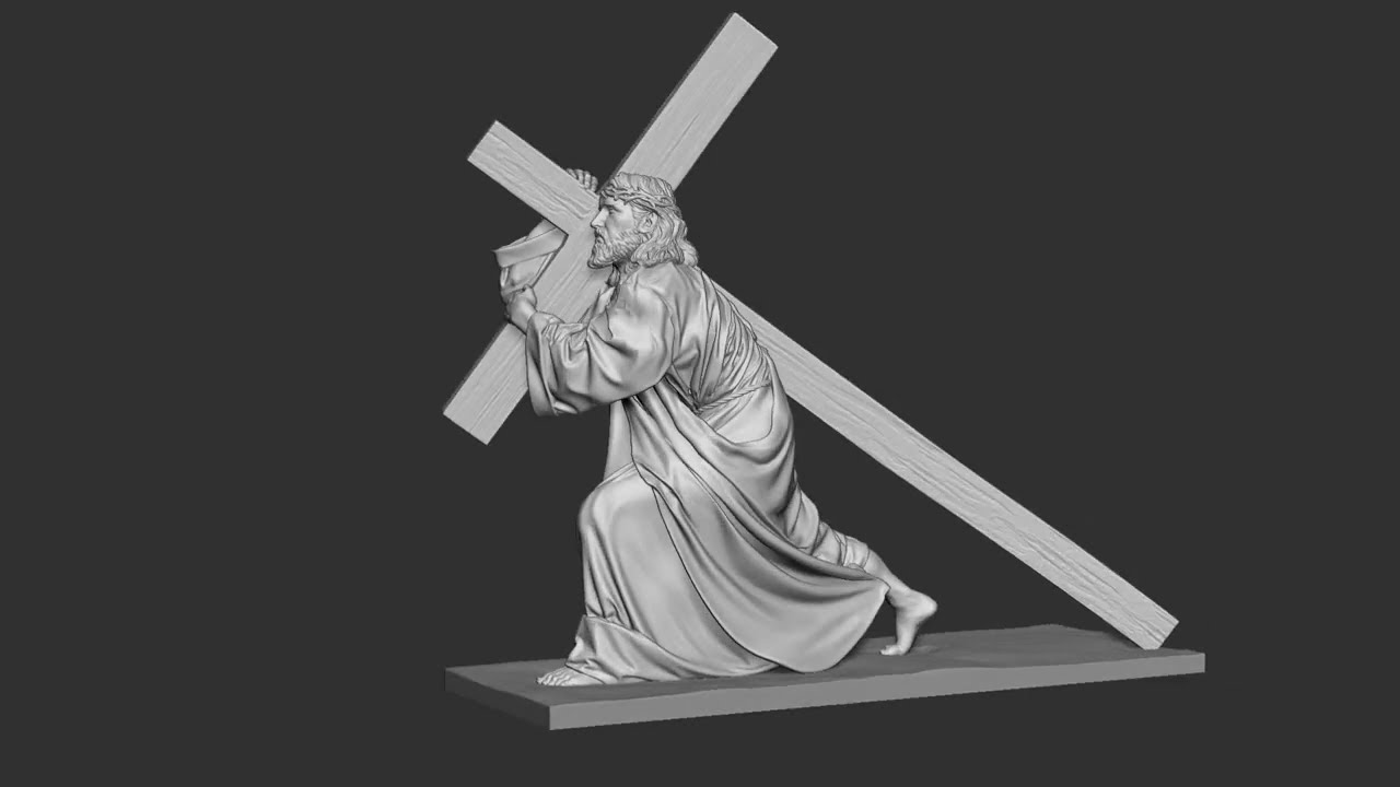 Jesus Sculpture 06 3D Print Model
