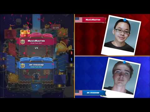 aH craaaap vs MusicMasteR - 2017 Clash Royale Crown Championship NA [Week One] [HD]