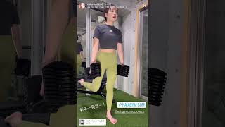 モデル インフルエンサー 尾台彩香 ジム トレーニング動画 #shorts