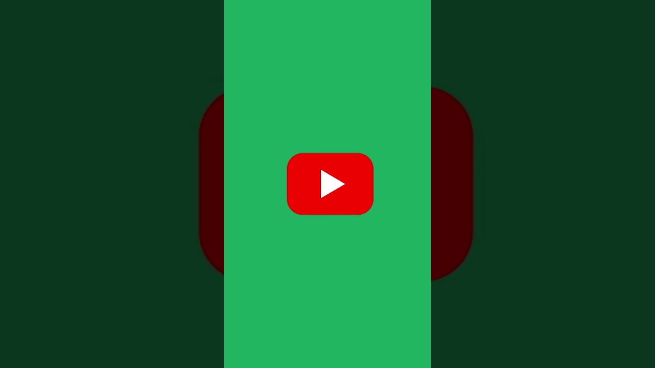 Youtube Logo animation green screen background #humloart