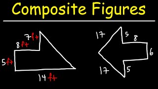 How To Find The Area of Composite Figures With Triangles - Math