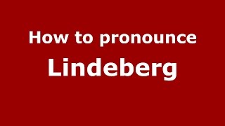 How to pronounce Lindeberg
