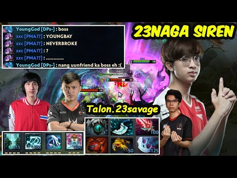 Talon 23savage Naga Siren Carry vs FBZ Dogbrain666 YoungGod - EPIC GAME 7.32D New Patch Dota 2