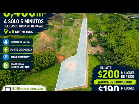 REF # 1098 A LOTE 6400 M2 LA C7MBRE VALLE 