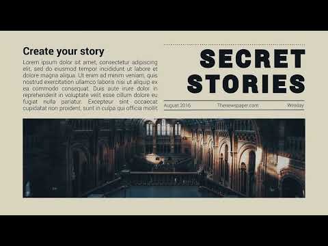 Newspaper Opener After Effects Template