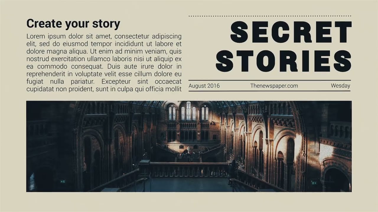 Newspaper Opener After Effects Template