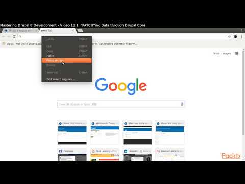 Mastering Drupal 8 Development PATCH ing Data Through Drupal Core| packtpub com