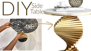 New WALMART $5 DIY VS A $200 Table IDEA! A Must Try Luxury Side Table DIY